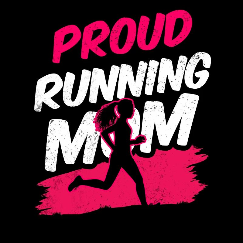 Fière coureuse Maman Jogging Mère Running