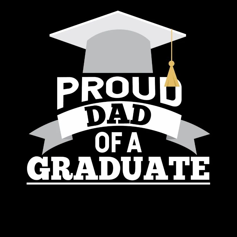 Stolzer Vater Eines Absolventen Absolvent