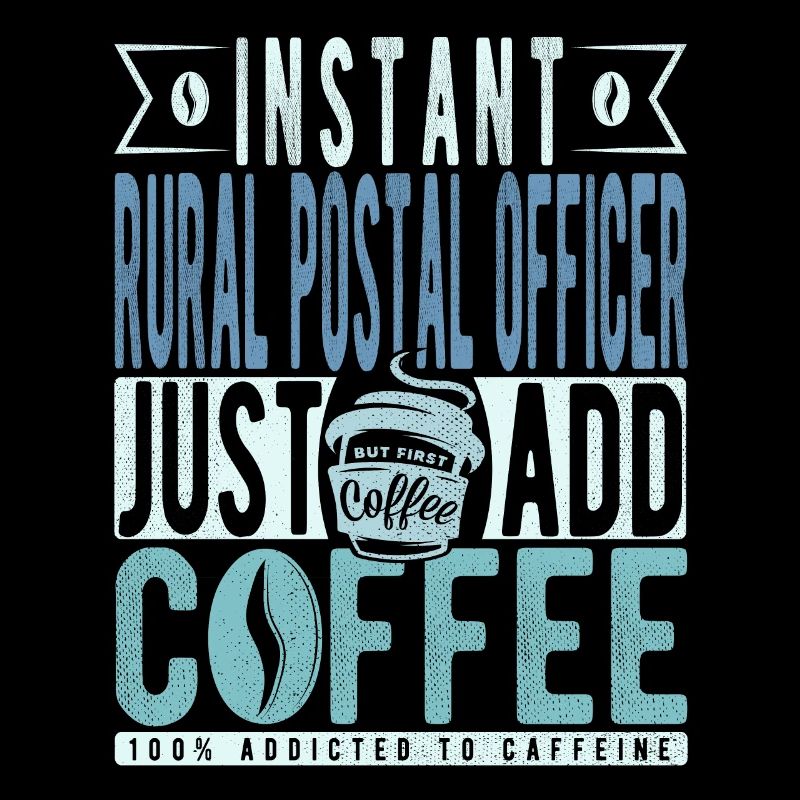 Ländlicher Postoffizier Kaffee Spruch