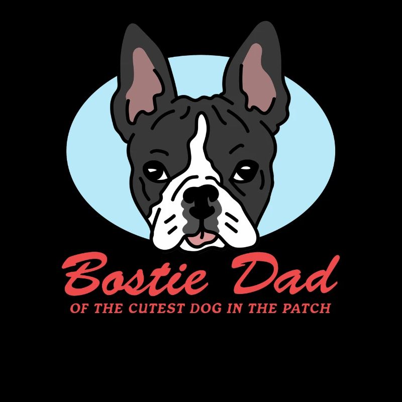Boston Terrier Dad Hunde Hundebesitzer Geschenk