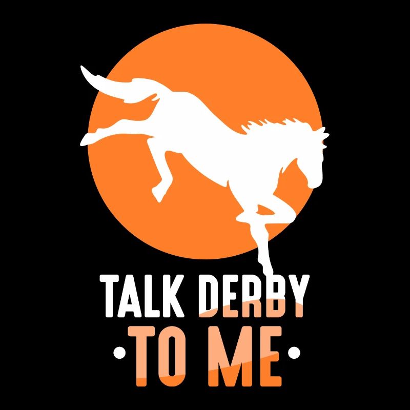 Parler Derby avec moi cavalier à cheval