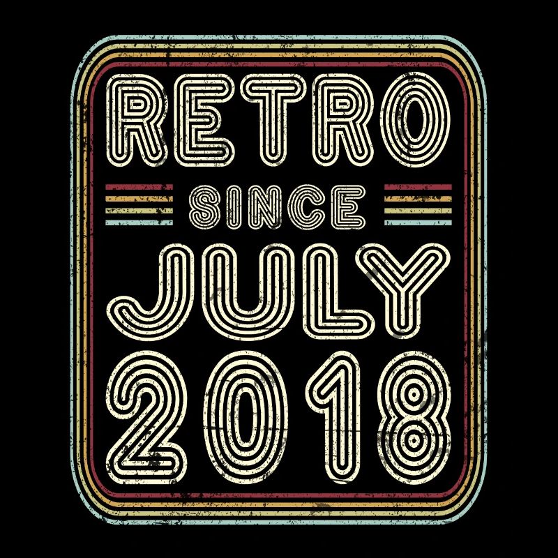 Geburtstag Juli 2018 Retro Geschenk