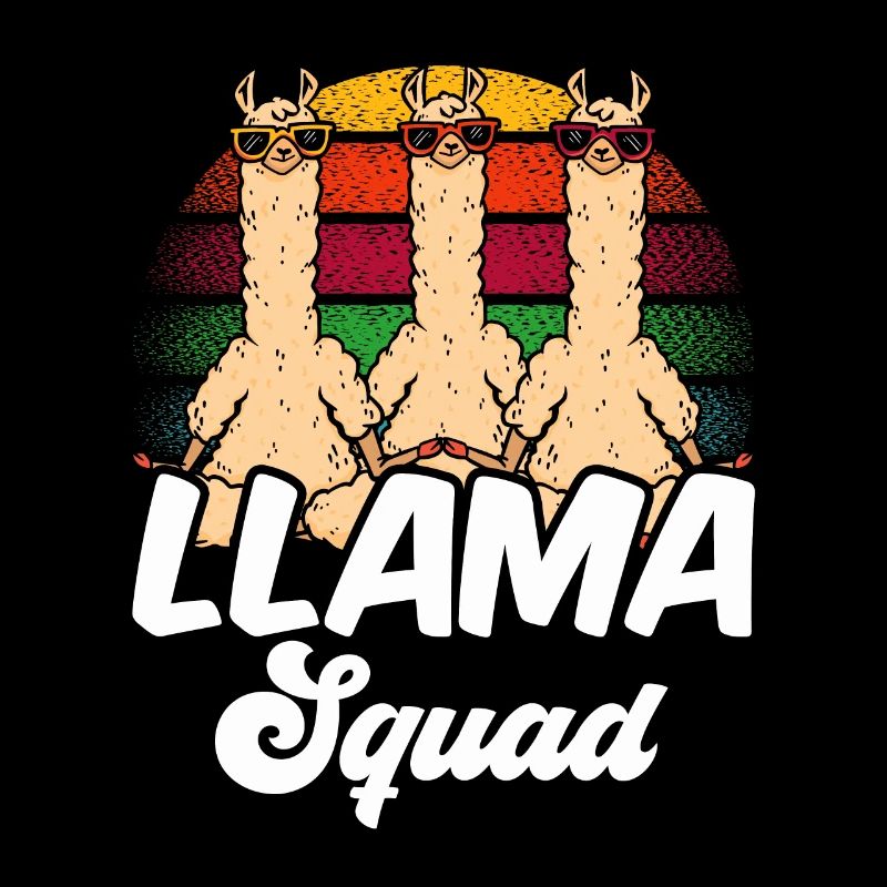 Lama Squad Llama Sprüche Tier Lamas