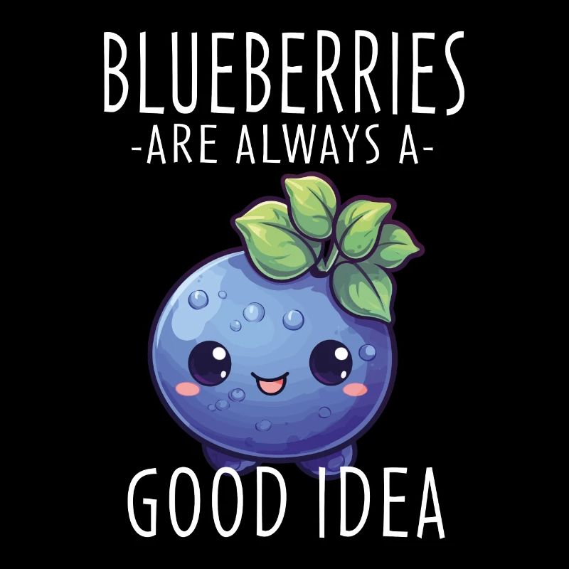Blaubeere Kawaii