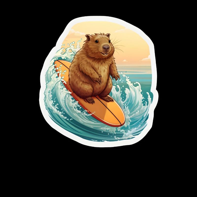 Capybara Surfer