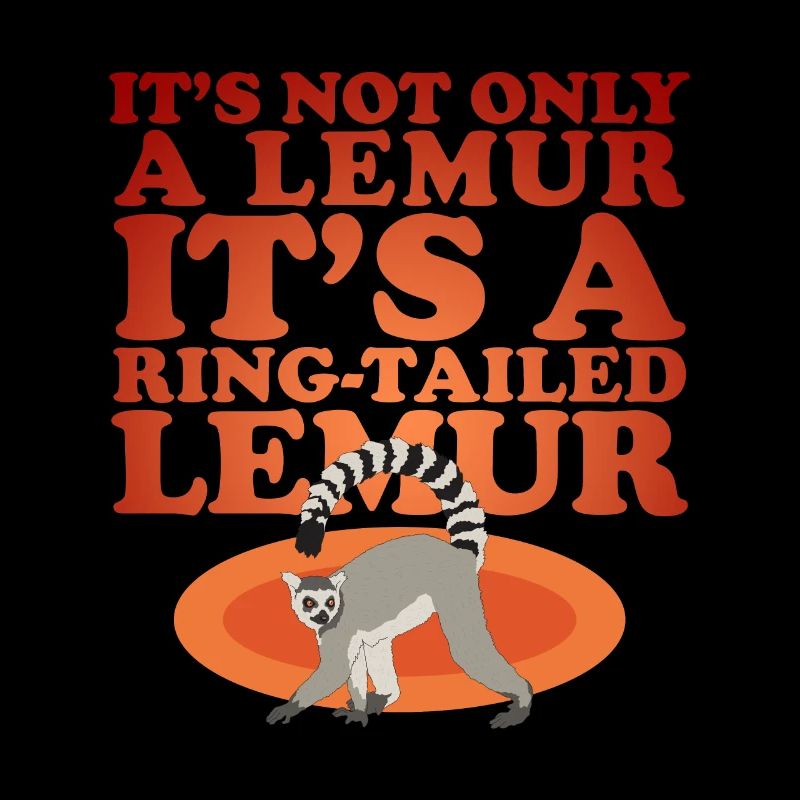 Lemur Katta Lemure Ringelschwanz Lemuren Geschenk