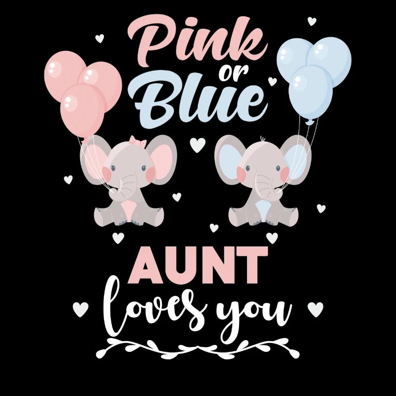 Rosa oder blaue Tante Elefant