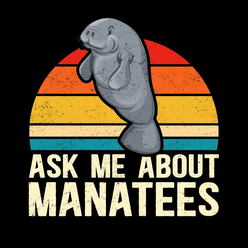 Manati Manatee Rundschwanzseekuh Manatis Geschenk