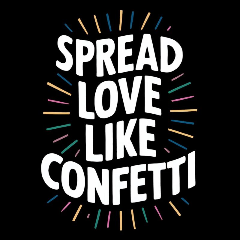 Spread Love Like Confetti Message
