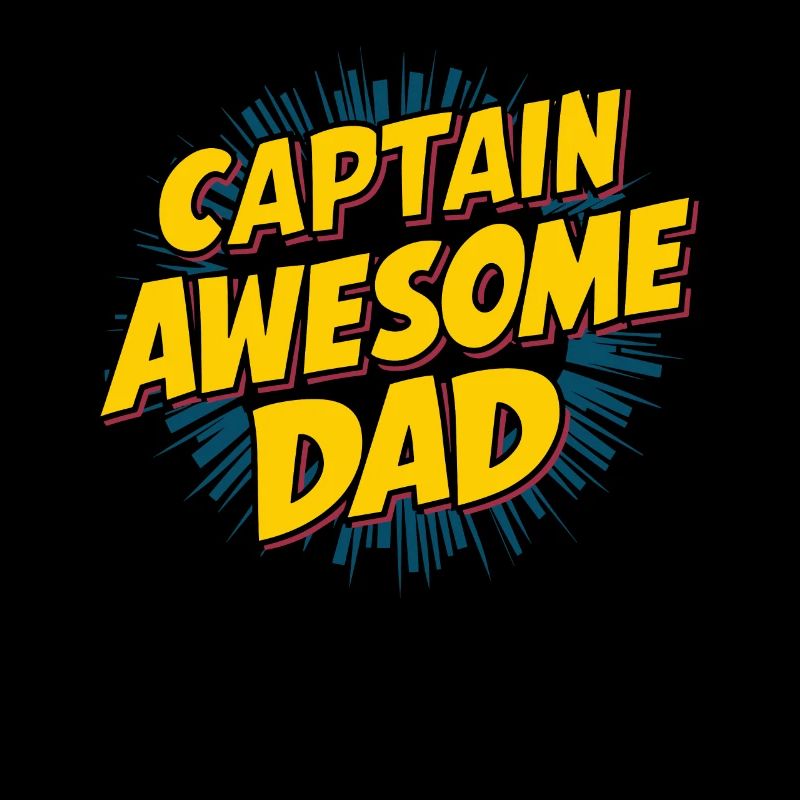 Captain Awesome Dad Einzigartiger Stil