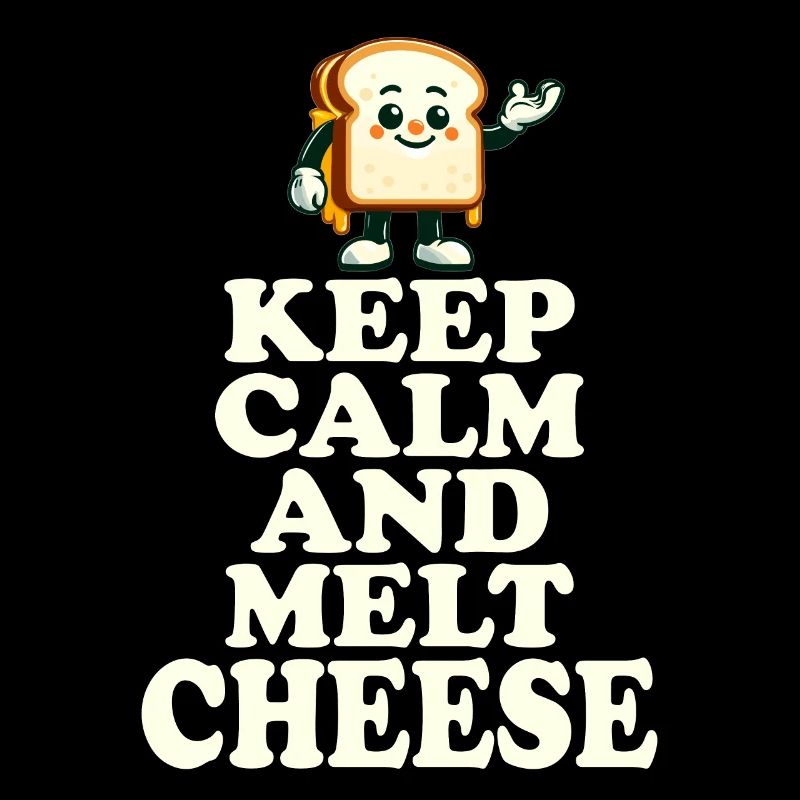 Keep Calm And Melt Cheese Fun Motif