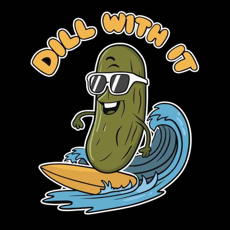 aneth avec ça cool surfeur dessin animé