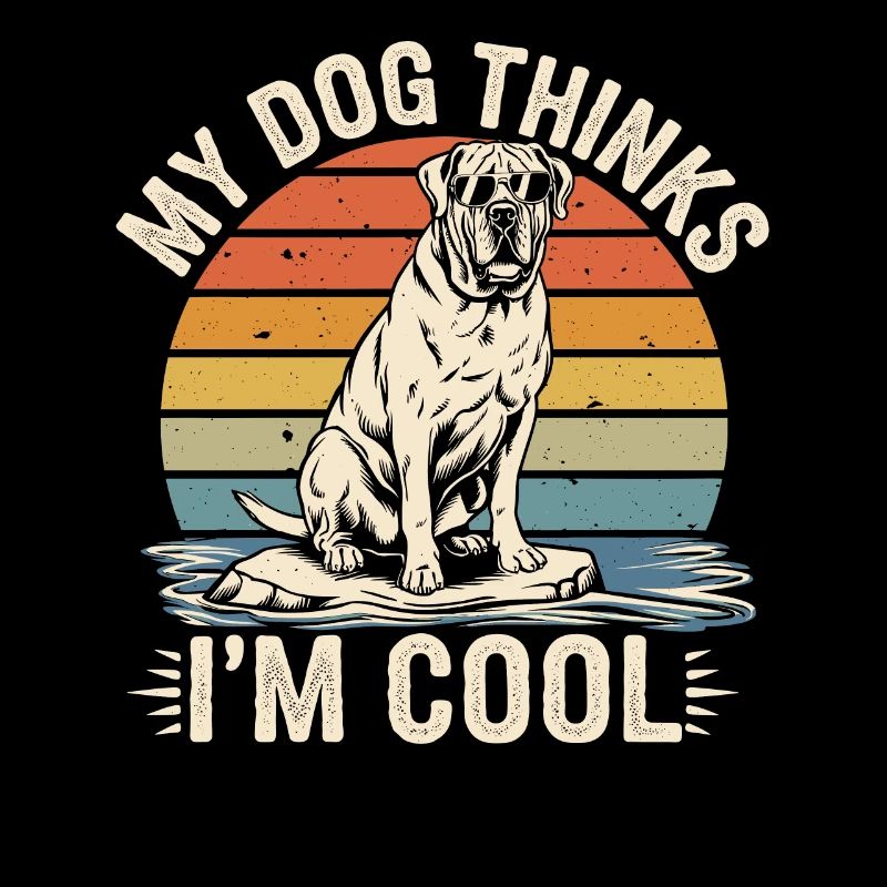 Mastiff Molosser Mon chien pense que je suis cool