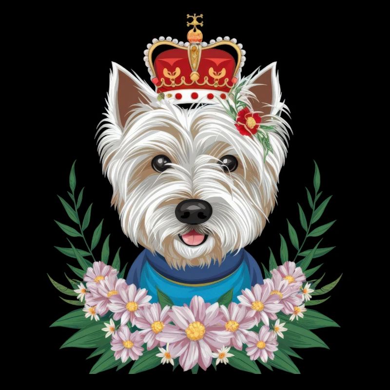 Süßér West Highland White Terrier with Crown