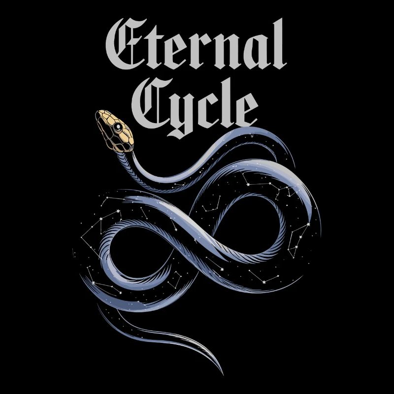 Cycle éternel : Symbolisme du serpent infini