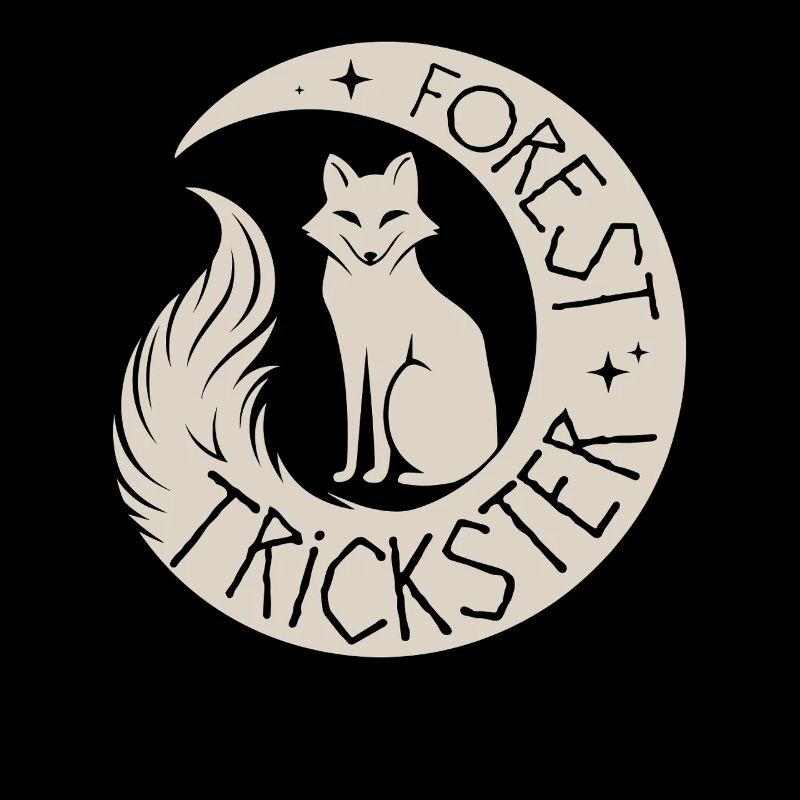 Forest Trickster Cottagecore Moon Fox Design