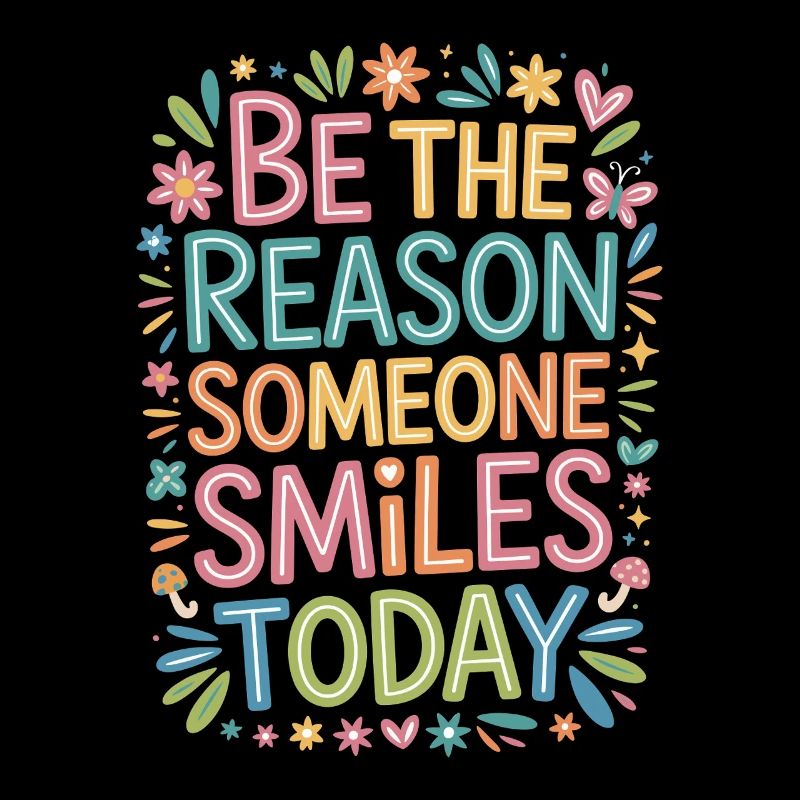 Colorful Be the Reason Why Someone Smiles Saying