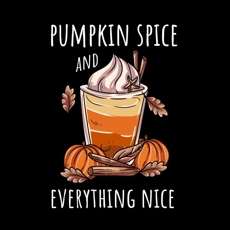 Coffee Drinker Pumpkin Autumn