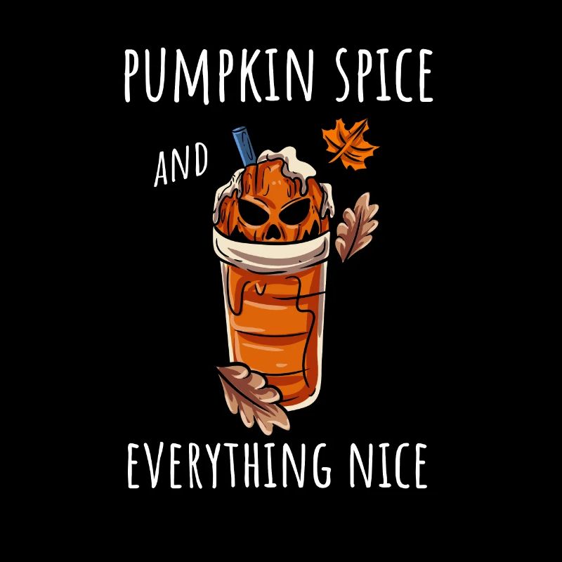 Coffee Drinker Pumpkin Autumn