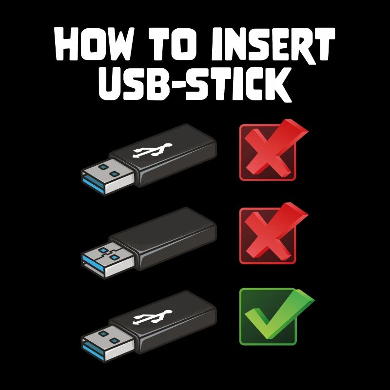 How To Insert USB Stick Funny Programmer Meme