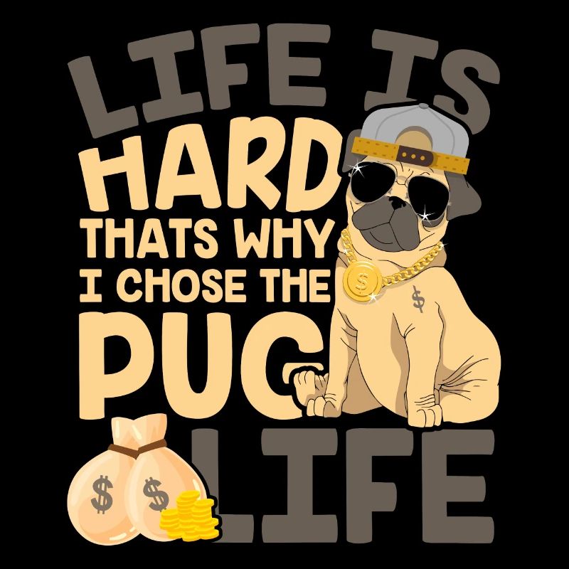 Mops Leben Pug Hund Möpse Mischling Dackel