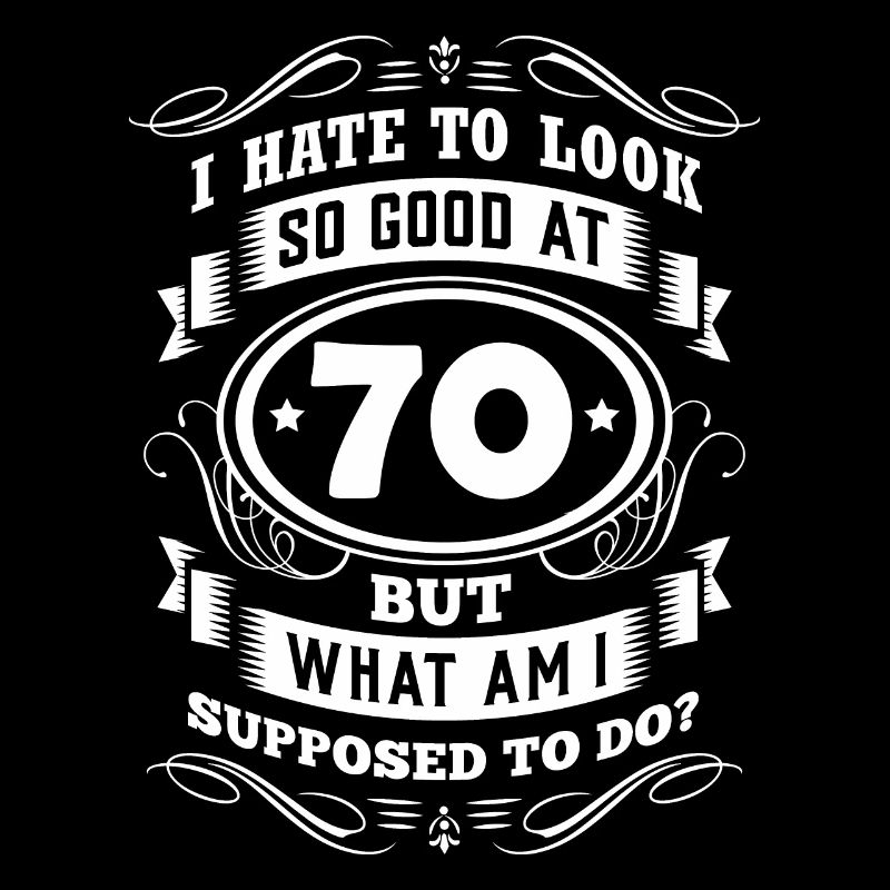 70th Birthday Gift Birthday Bursdag Vintage