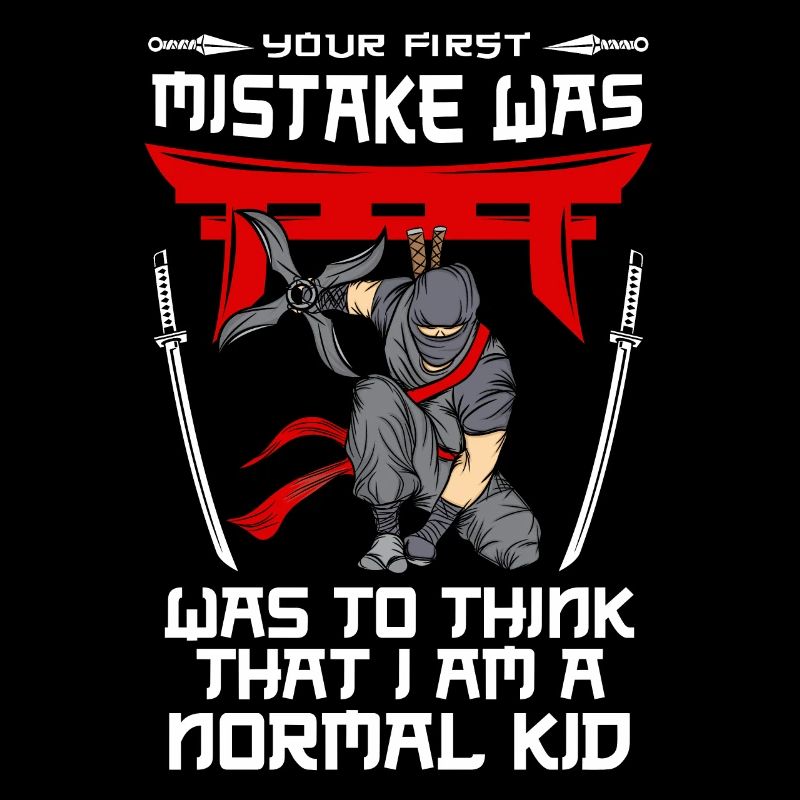 Ninja Tshirt Kinder Herren Ninjutsu