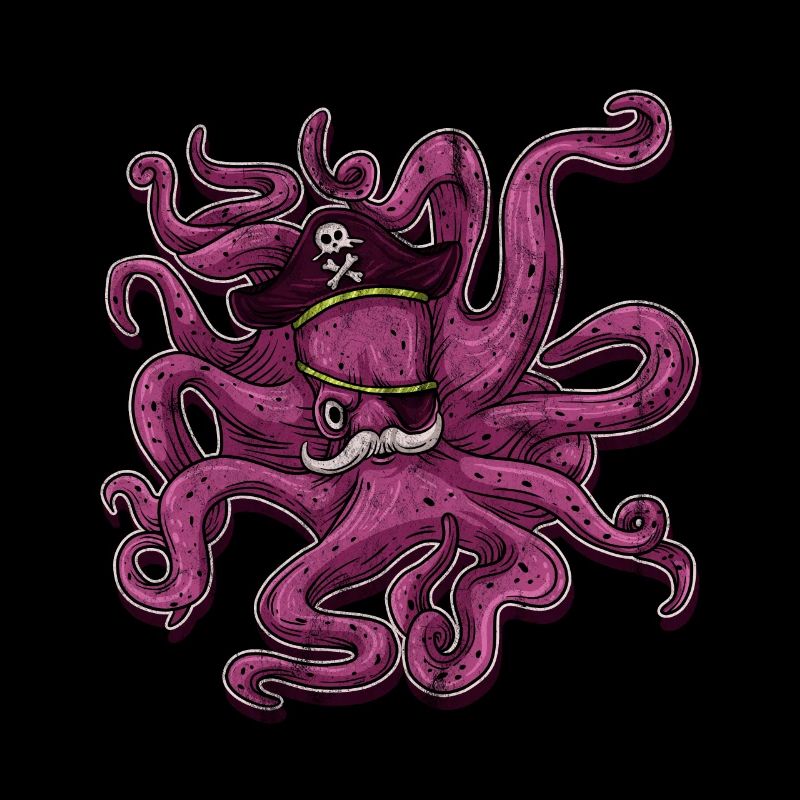 Oktobus Octobus Octopus Cadeau Enfants Hommes Pirate