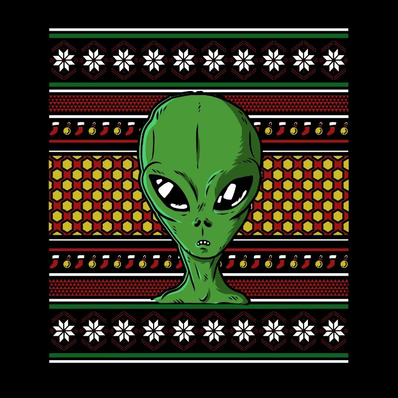 Pull de Noël moche Tshirt Weihnachten Alien
