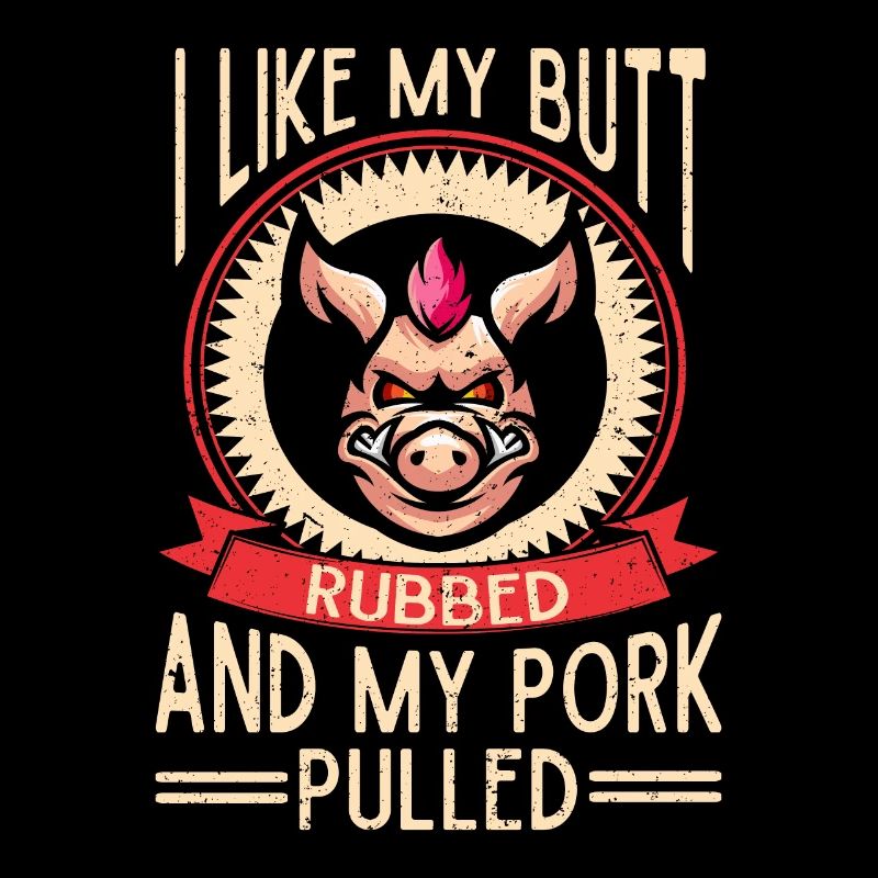 BBQ Pulled Pork Schwein Grill