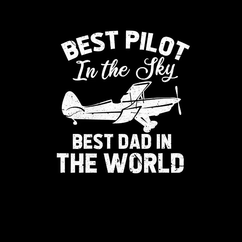 Pilot Vater Dad Flug Flugzeug Vatertag Geschenk