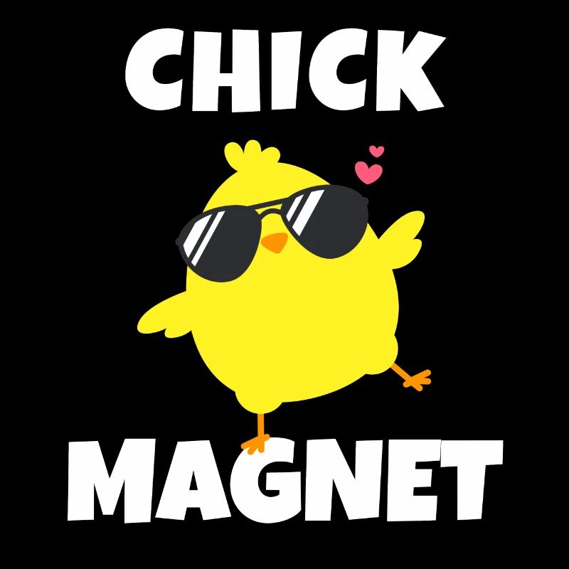 Aimant à poussins Cool poussin dessin animé