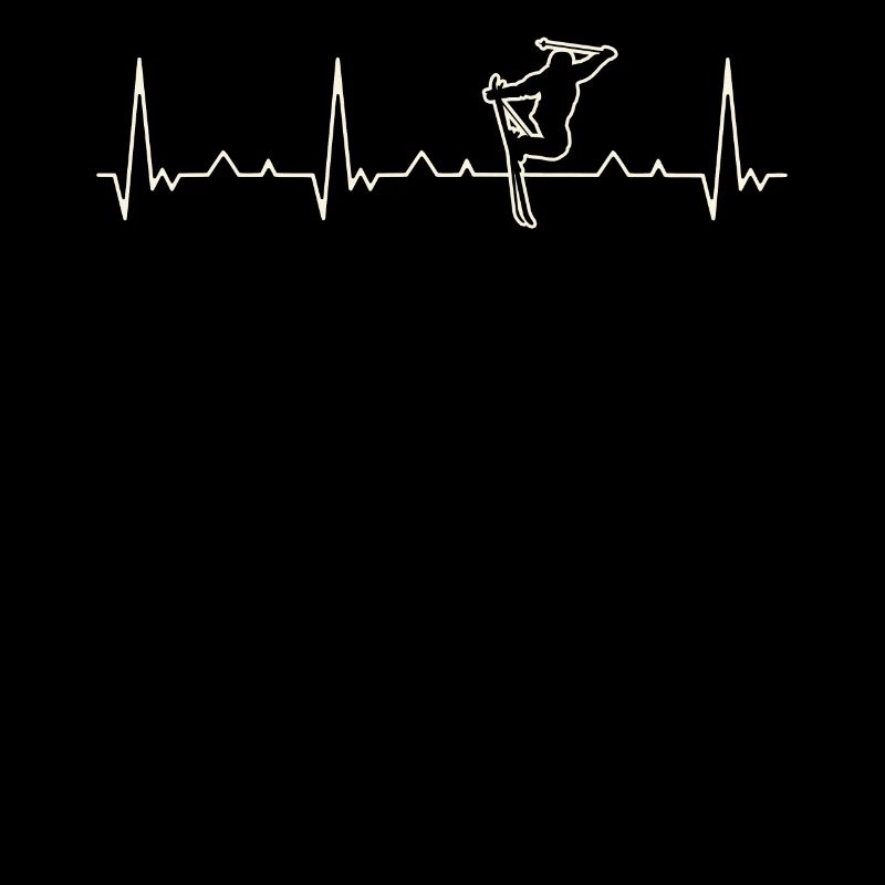 Esquiando estilo libre extremo. Corazón. Amor.