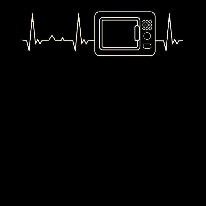 Microondas. Corazón. Amor. Ekg. Legumbres.