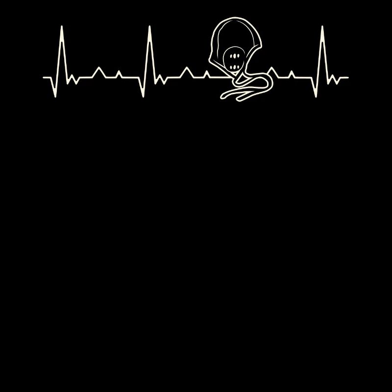Casco de polo de agua. Corazón. Amor. Ekg.