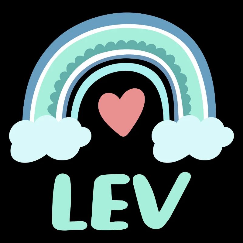 Lev Name Rainbow Baby