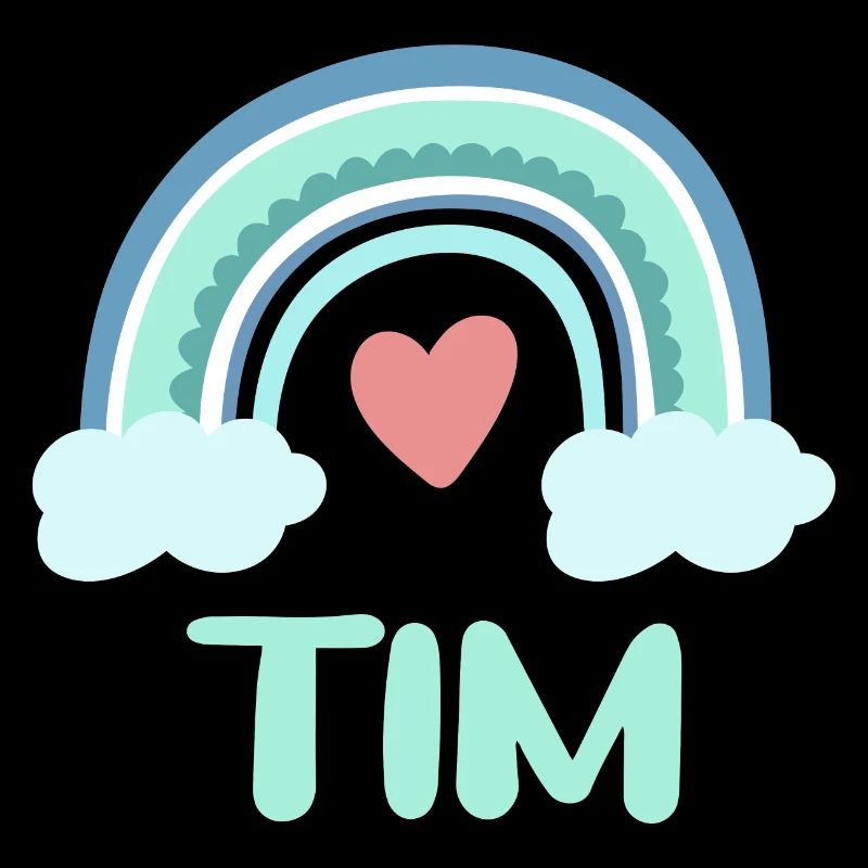 Tim Name Rainbow Baby