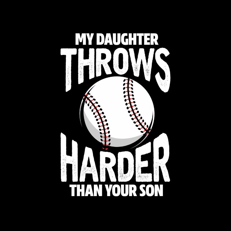 Softball Tochter Baseball Vater Mutter Geschenk