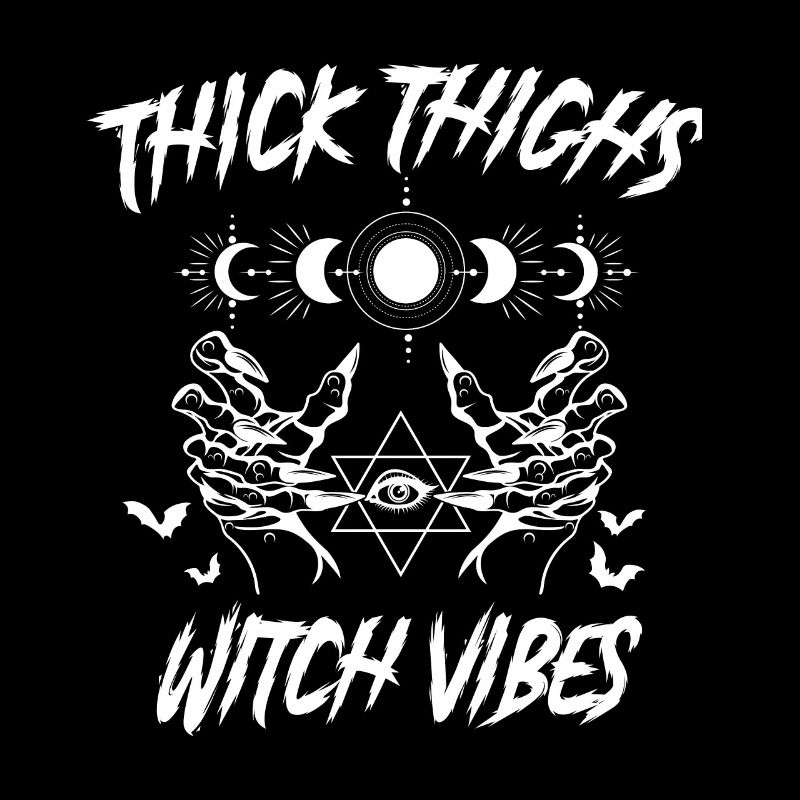Cuisses épaisses Sorcière Vibes Gothique Gothique Occulte