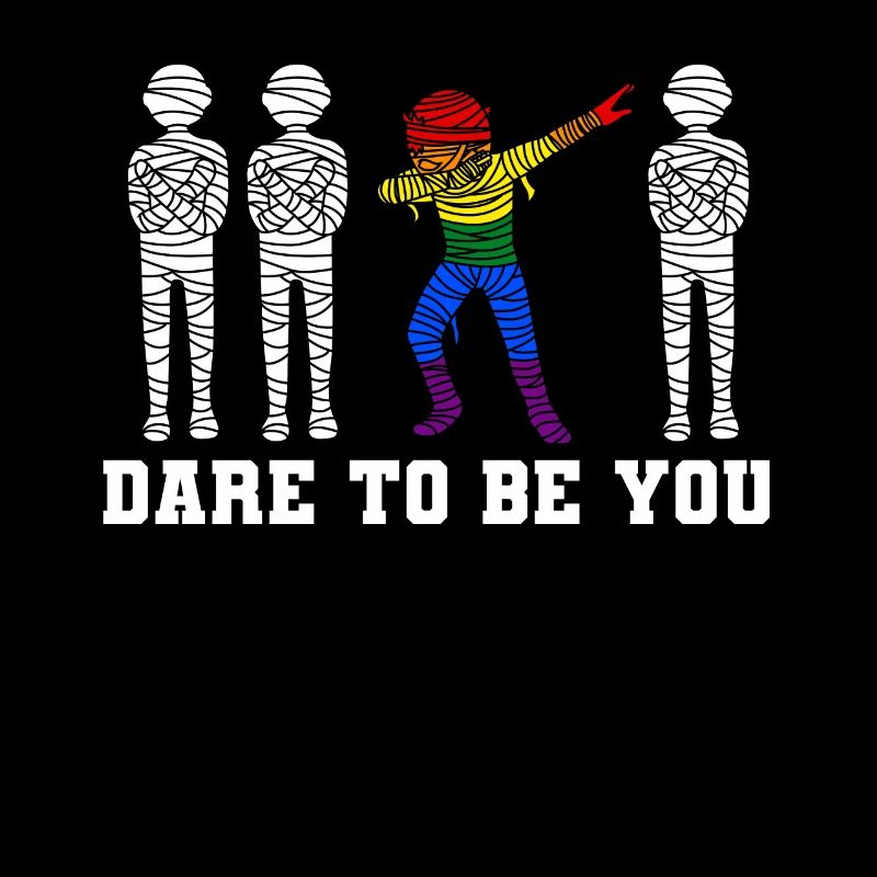 Dabbing Mumie LGBTQ Schwul Lesbisch Trans Pride