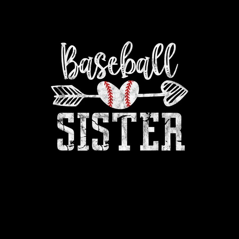Baseball Schwester Bruder Geschwister Geschenk