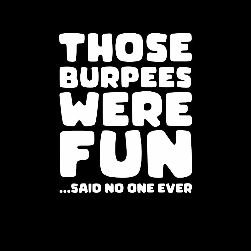 Burpees Fitness Burpee Strength Training Gift