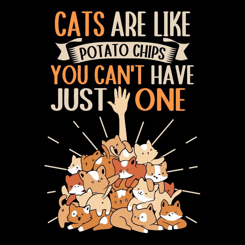 Les chats sont comme des chips, vous ne pouvez pas en avoir un seul