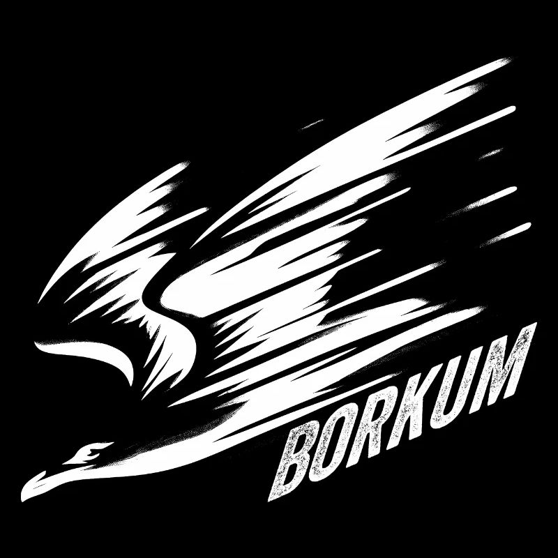 Borkum Dive Low Flyer Seagull Vacation T-Shirt