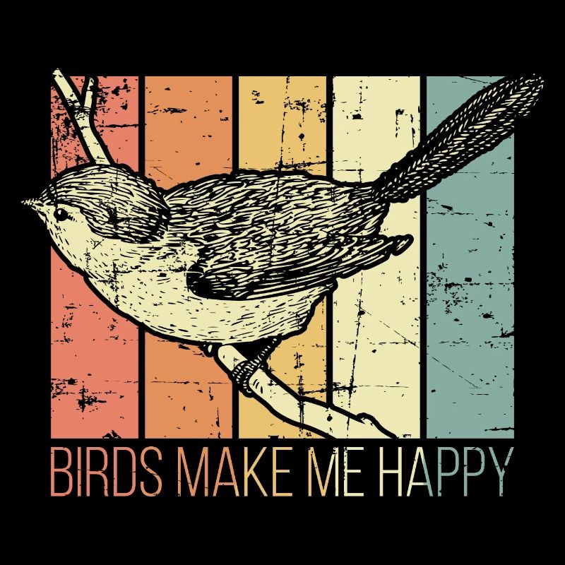 Les oiseaux me rendent heureux