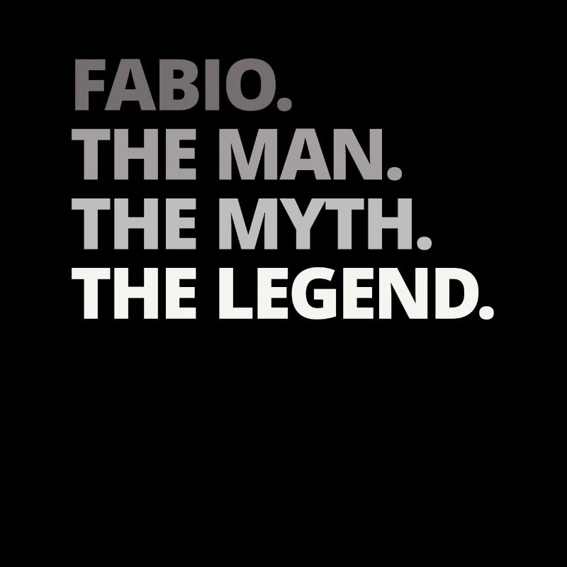 Fabio Name Spruch Geschenk