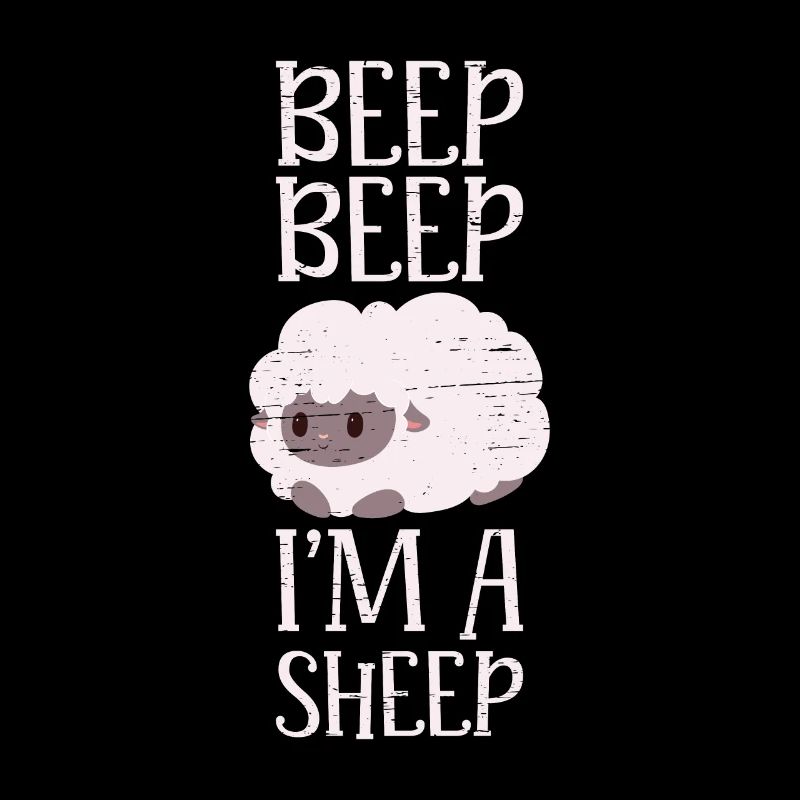 Piepton Piepton Ich bin ein Schaf Vieh Herde Farm Wolle