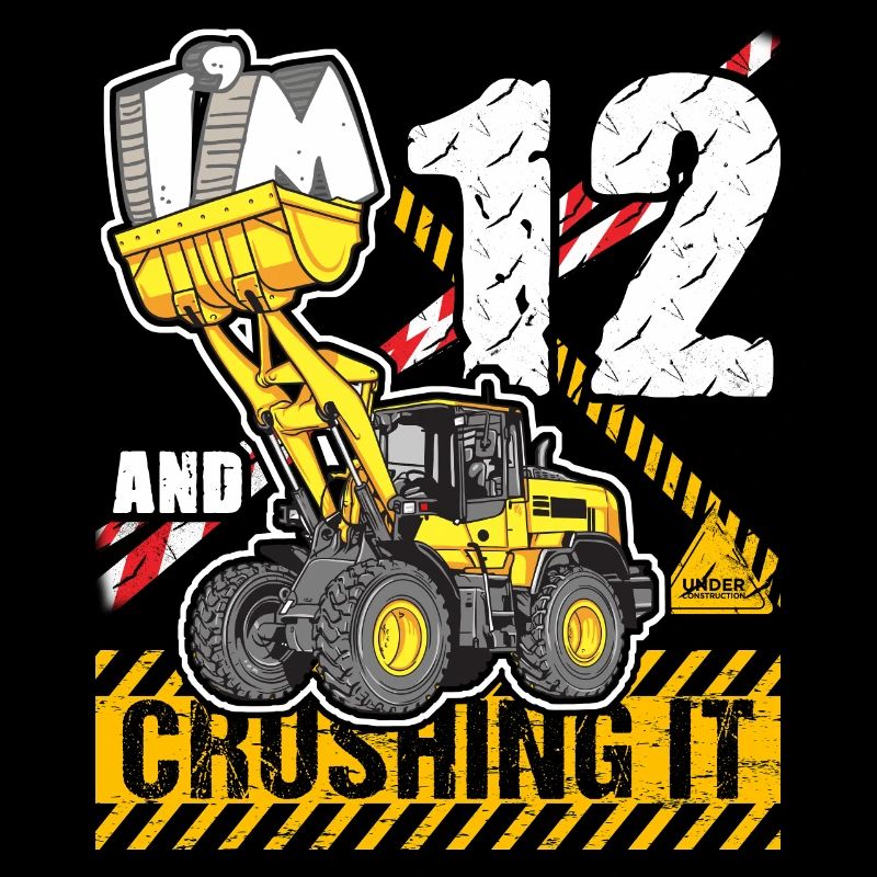 Ich bin 12 & zerquetscht es 12. Geburtstag Jungen Bagger