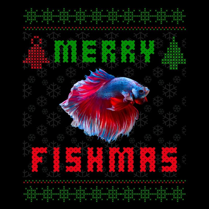 Betta Fisch Siamesische Kampffisch Weihnachten Pullover
