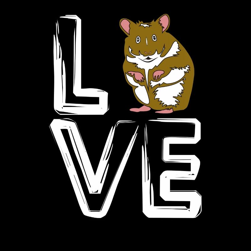 Retro Ich liebe Hamster
